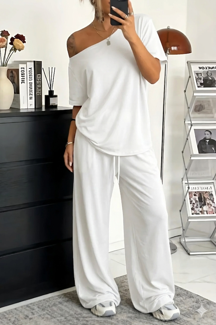 Nola | Conjunto de Dos Piezas Off-Shoulder para Mujeres