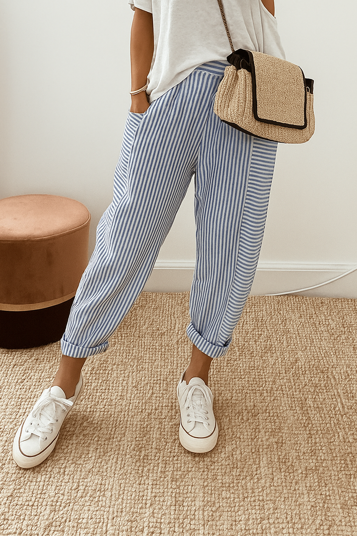 Luma™ Pantalones de Algodón y Lino Transpirables