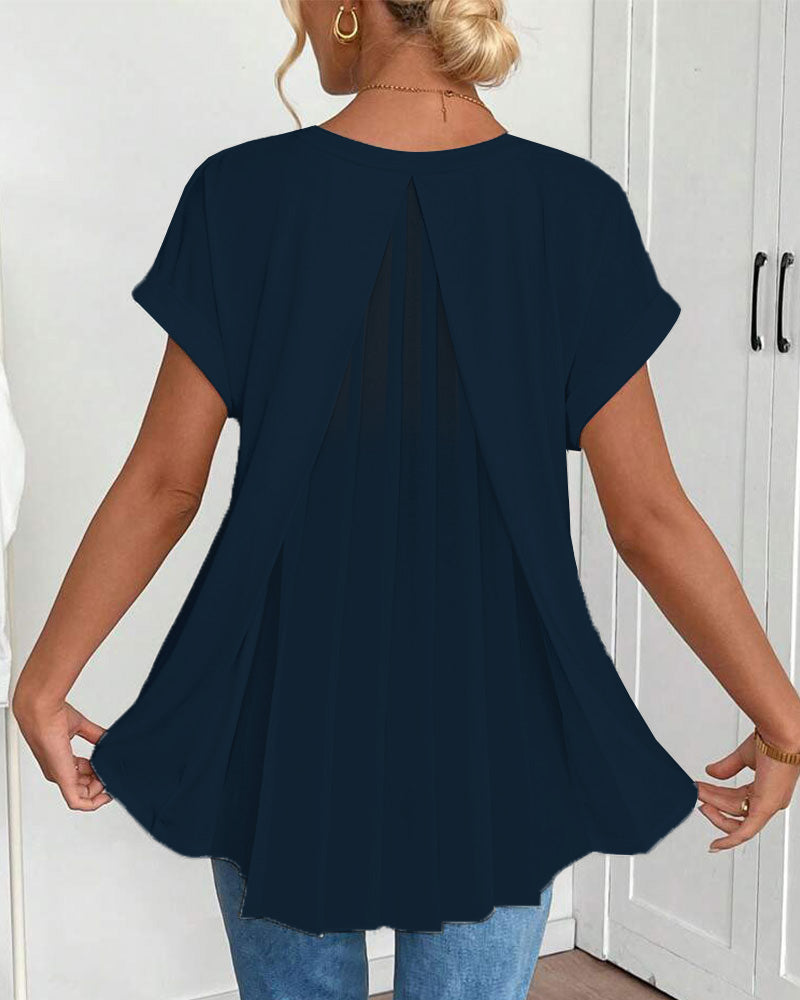 Ciela | Blusa ligera plisada con caída fluida