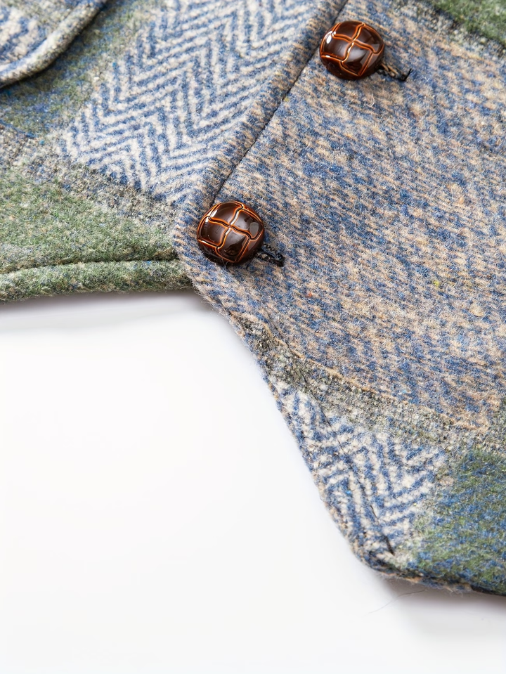 Walter | Chaleco Clásico de Patchwork