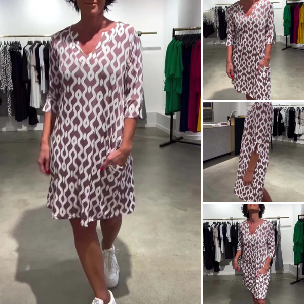 Brisa | Vestido midi Marga con cuello exclusivo