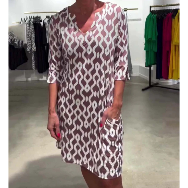 Brisa | Vestido midi Marga con cuello exclusivo