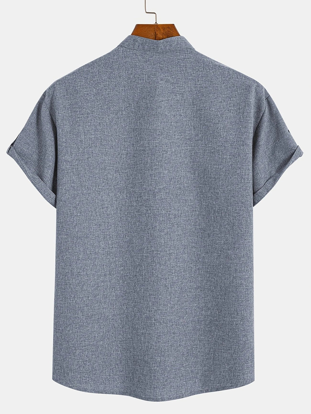 Hayes | Camisa elegante de manga corta y cuello alto