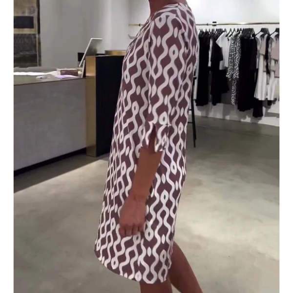 Brisa | Vestido midi Marga con cuello exclusivo
