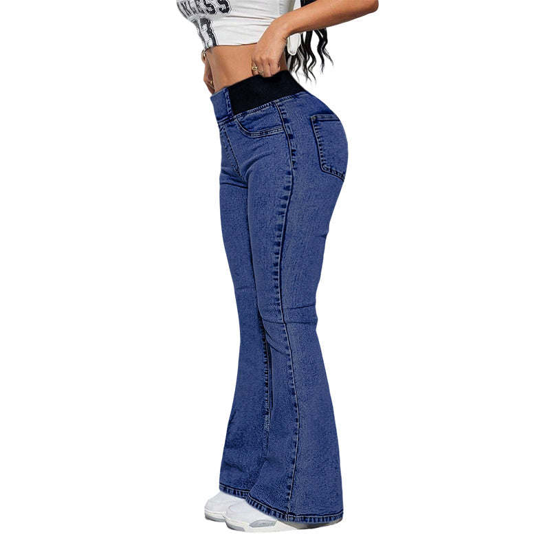 Yara | Jeans de mujer de tiro alto con piernas elásticas