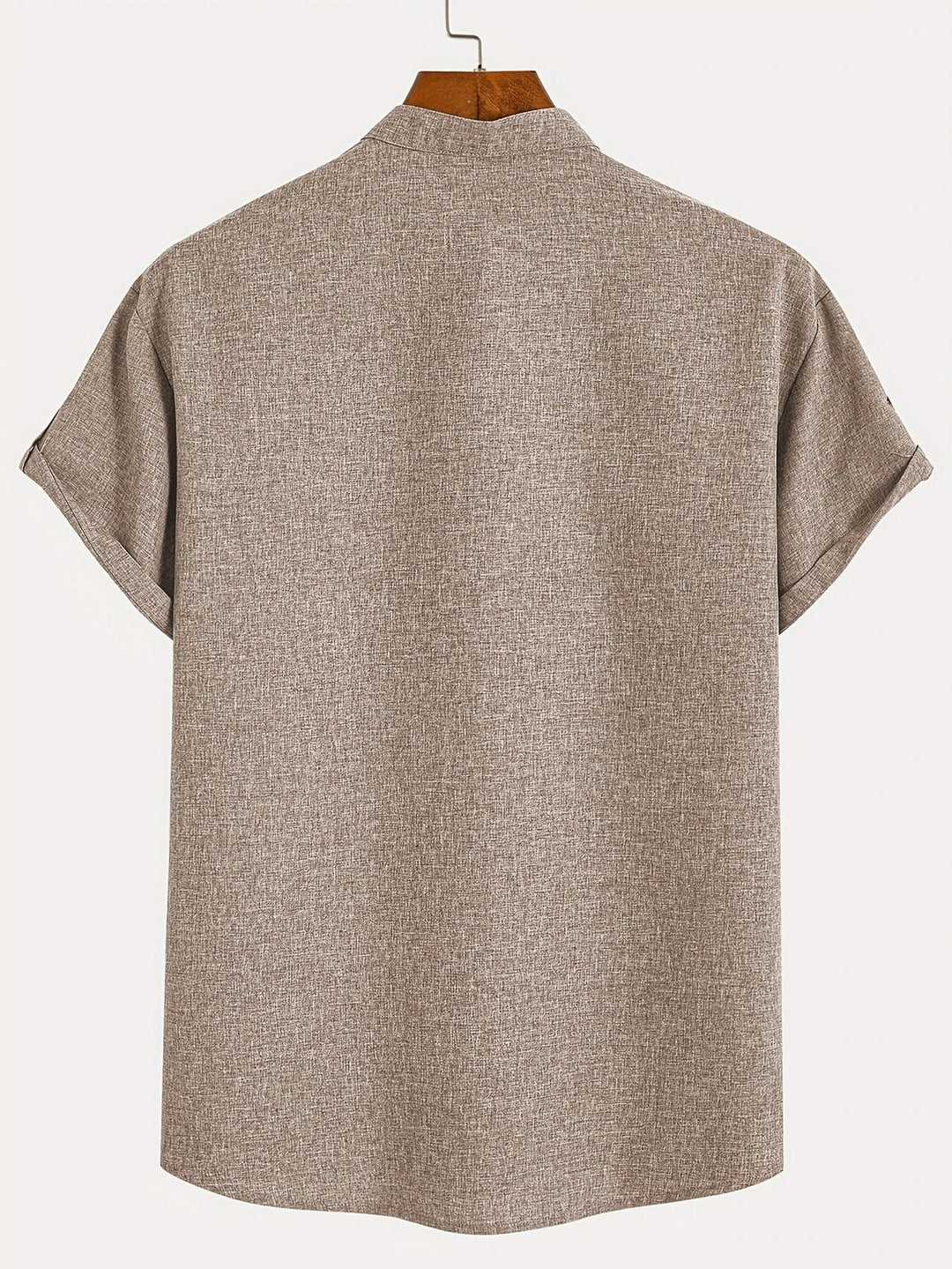 Hayes | Camisa elegante de manga corta y cuello alto