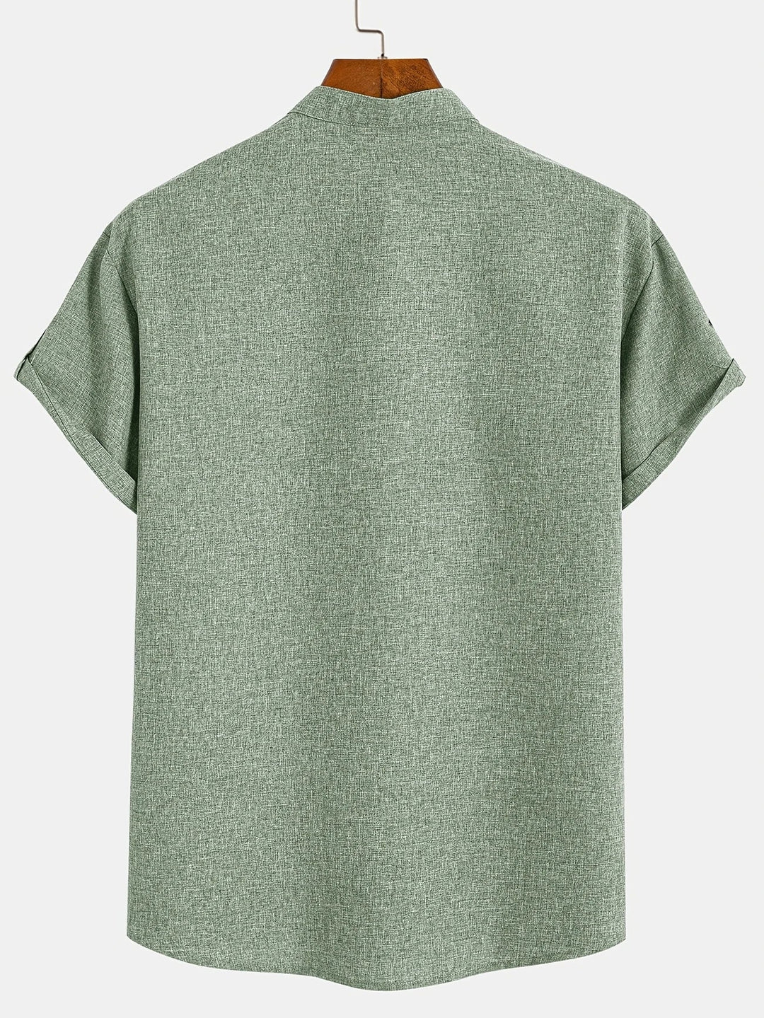 Hayes | Camisa elegante de manga corta y cuello alto