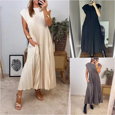 Elara | Vestido Elegante de Corte Fluido con Caída Suave y Estilo Moderno