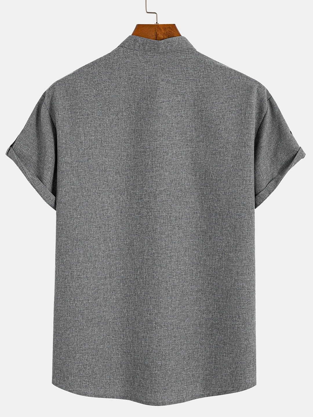 Hayes | Camisa elegante de manga corta y cuello alto