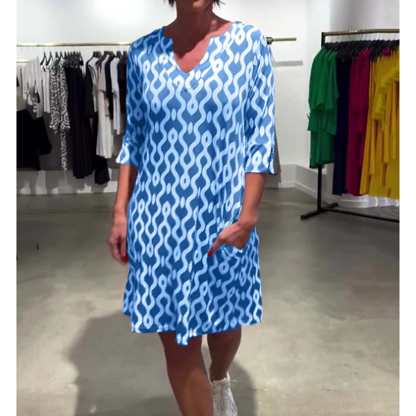 Brisa | Vestido midi Marga con cuello exclusivo