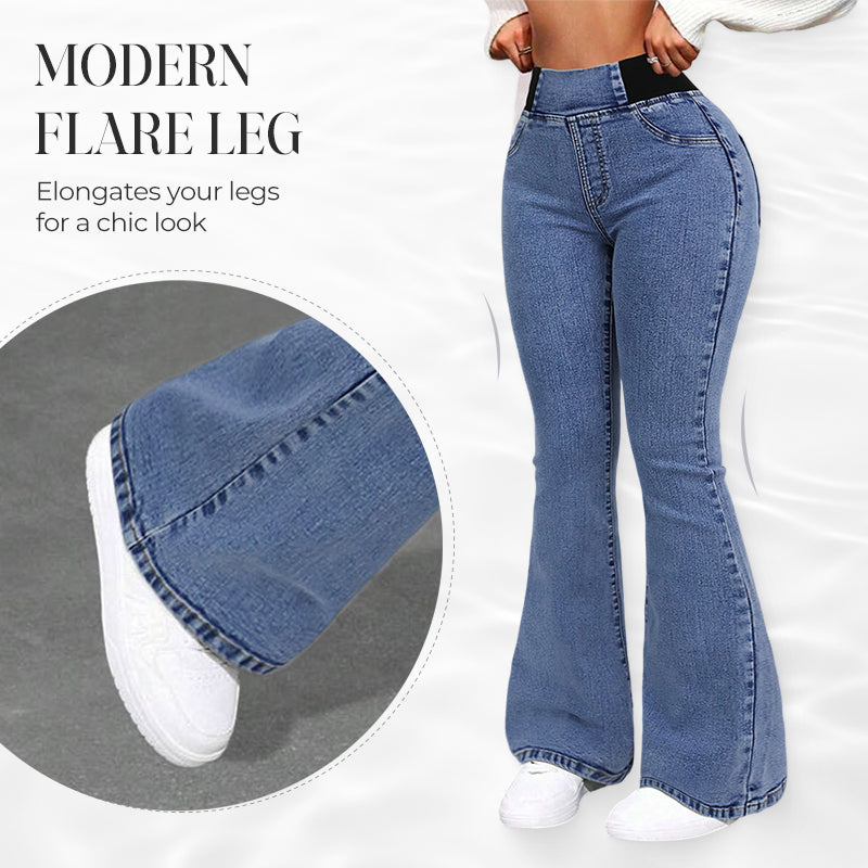 Yara | Jeans de mujer de tiro alto con piernas elásticas