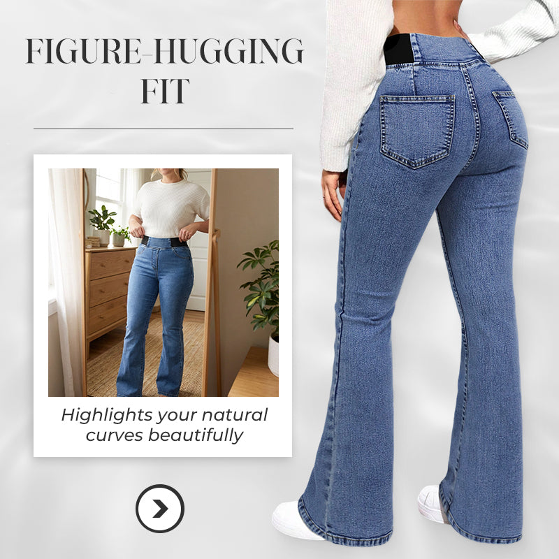 Yara | Jeans de mujer de tiro alto con piernas elásticas