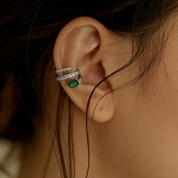 Seren™ Pendiente de Cuff con Encanto de Serpiente