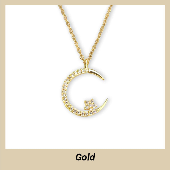Seluné™ Collar Luna y Estrellas Luminosas