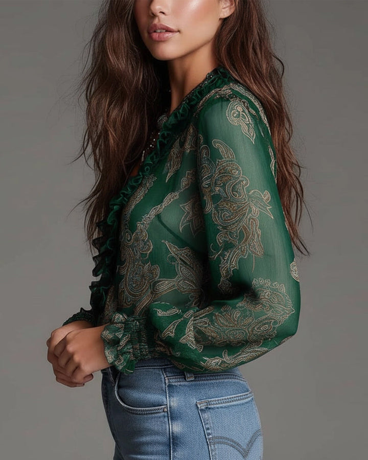 Arden | Blusa Elegante con Media Cremallera y Corte Moderno