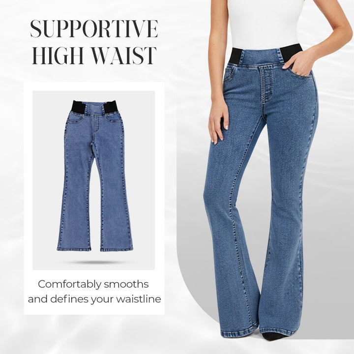 Yara | Jeans de mujer de tiro alto con piernas elásticas