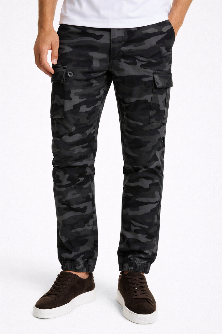 Jorvex™ Pantalón cargo de camuflaje para hombre estilo urbano