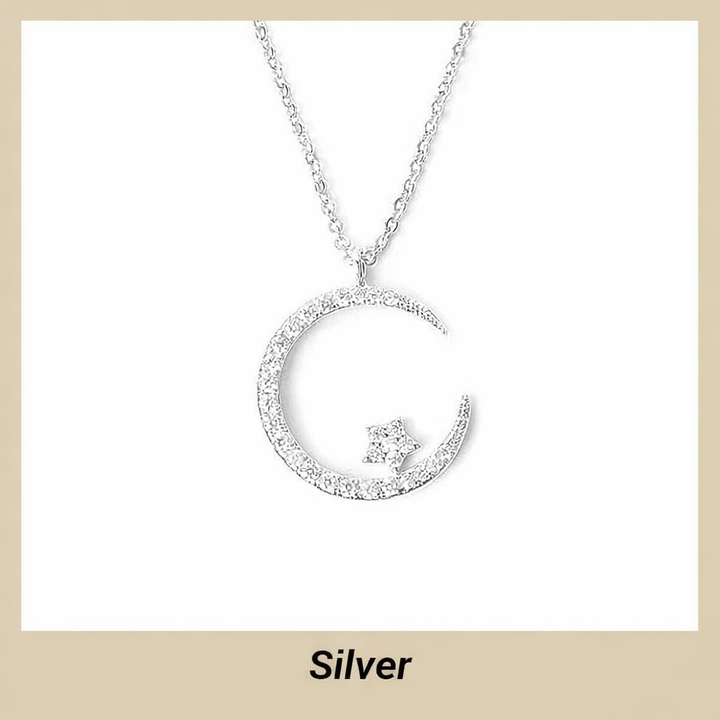 Seluné™ Collar Luna y Estrellas Luminosas