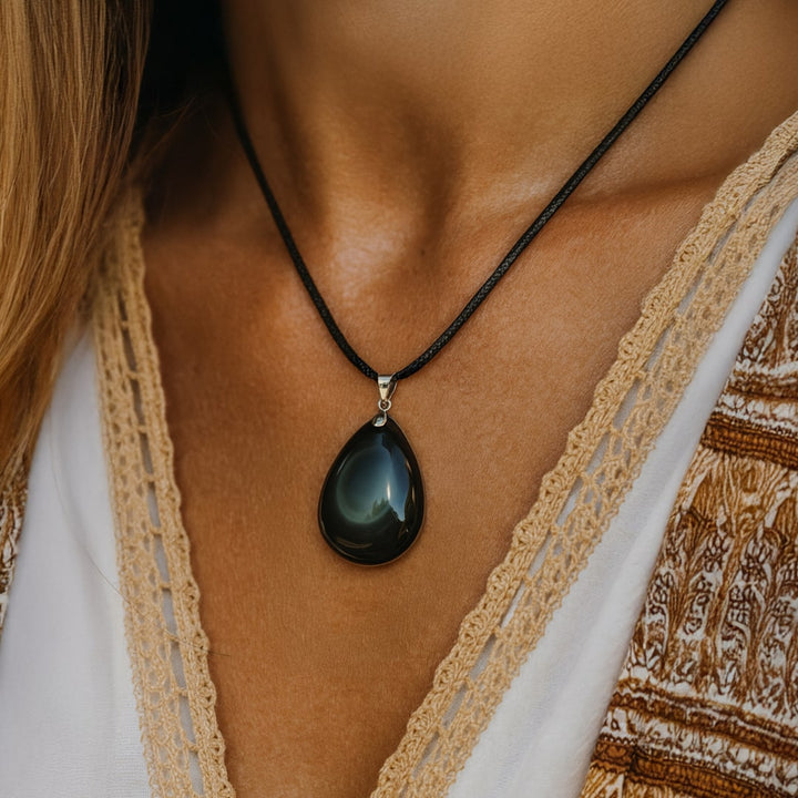 Skye™ Pendentif en Obsidienne Oeil Céleste