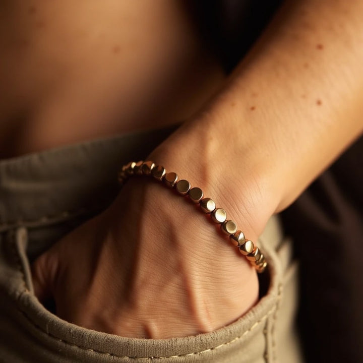 Selira™ Pulsera de Perlas de Cobre Tibetano con Energía Natural
