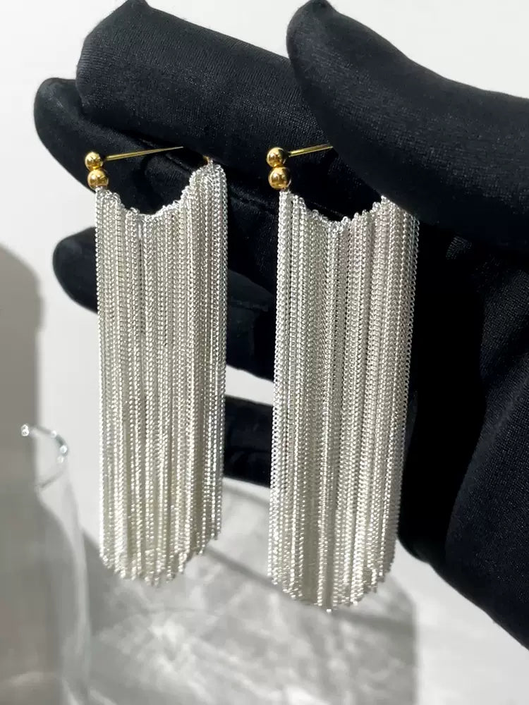 Ursa™ Pendientes, collar, pulsera con flecos en forma de cascada