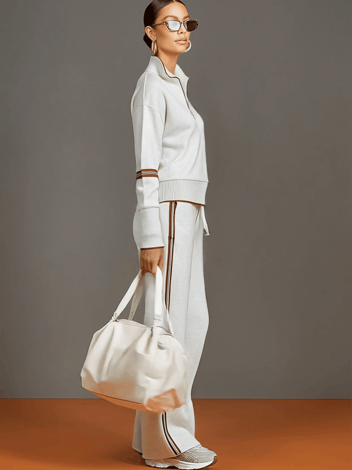 Ansley™ Conjunto de punto con pantalones anchos