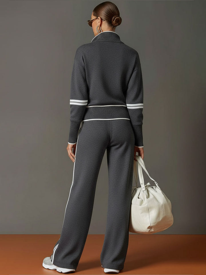 Ansley™ Conjunto de punto con pantalones anchos