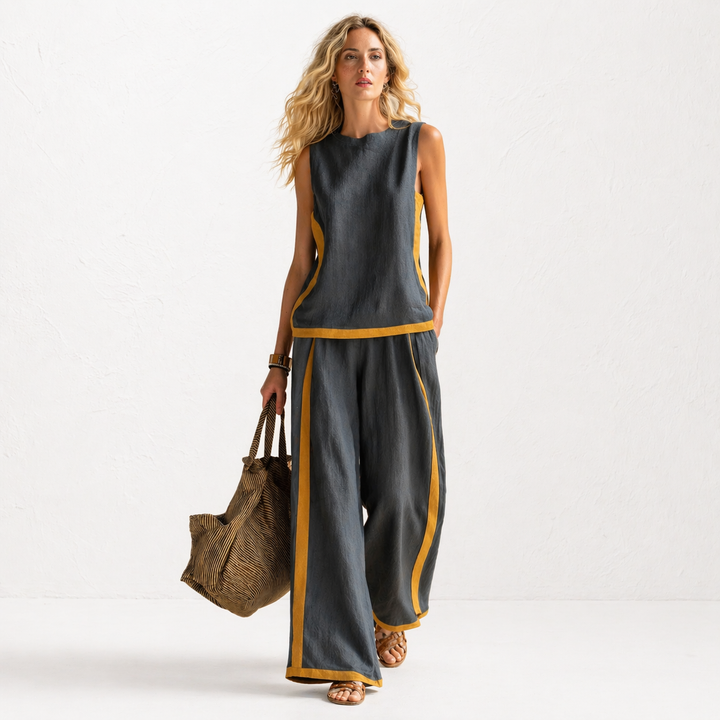 Meadow™ Conjunto de lino y algodón cómodo y elegante