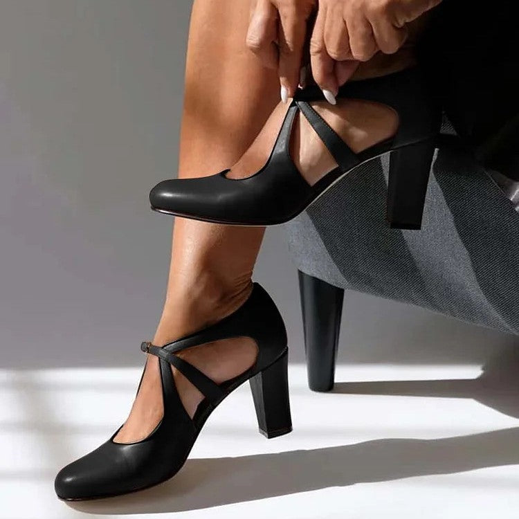 Fia™ Tacones de Cuero Elegantes