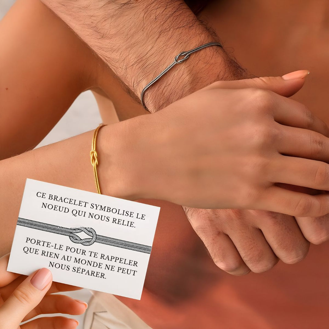 Coravanté™ Pulsera de nudo personalizada con toque elegante