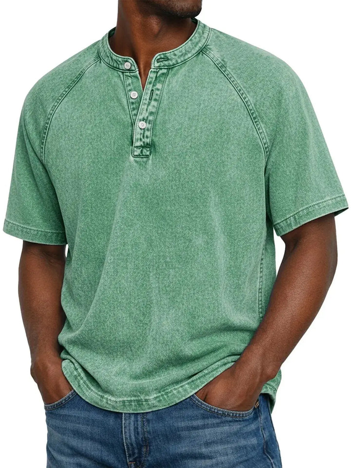 Zaviero | Camisa Vintage para Hombres con Botones
