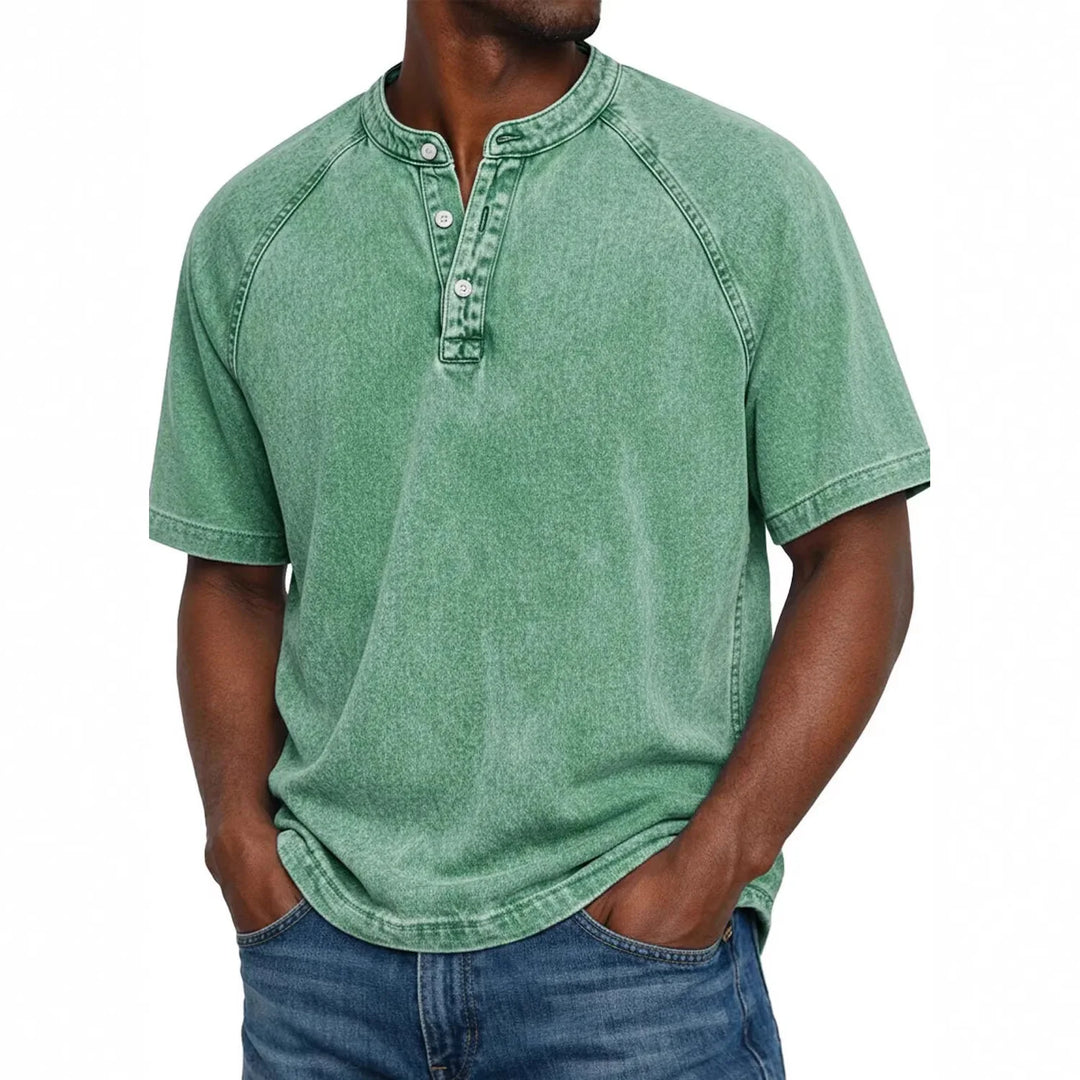 Zaviero | Camisa Vintage para Hombres con Botones