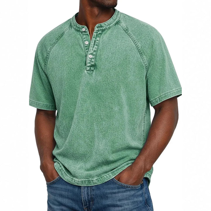 Zaviero | Camisa Vintage para Hombres con Botones