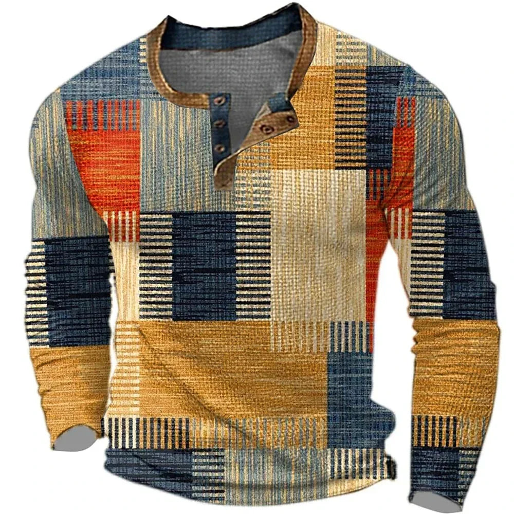 Corvani | Camisa Colorida para Hombre con Manga Larga