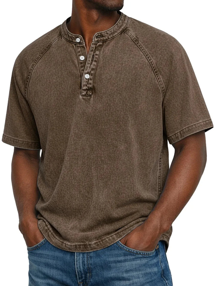 Zaviero | Camisa Vintage para Hombres con Botones