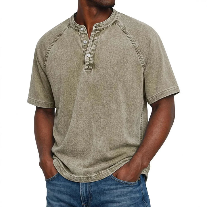 Zaviero | Camisa Vintage para Hombres con Botones