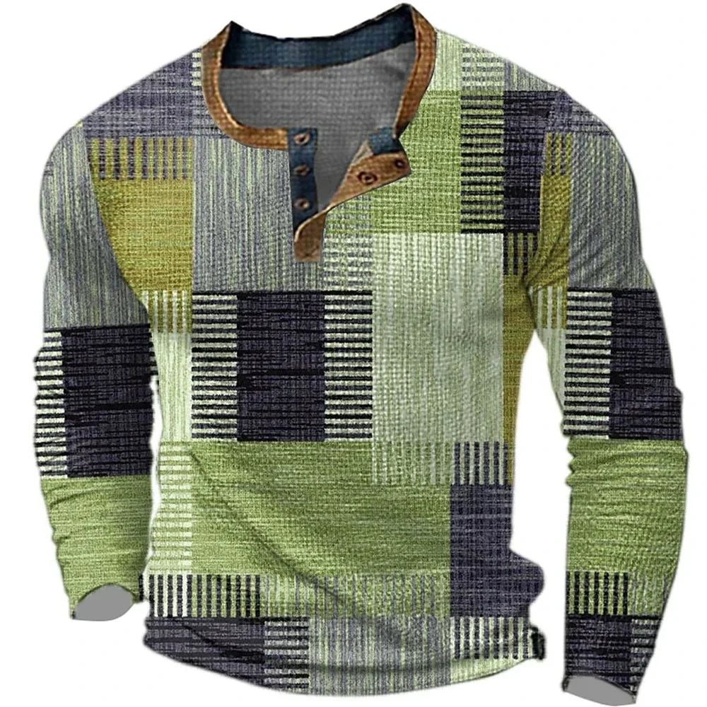 Corvani | Camisa Colorida para Hombre con Manga Larga