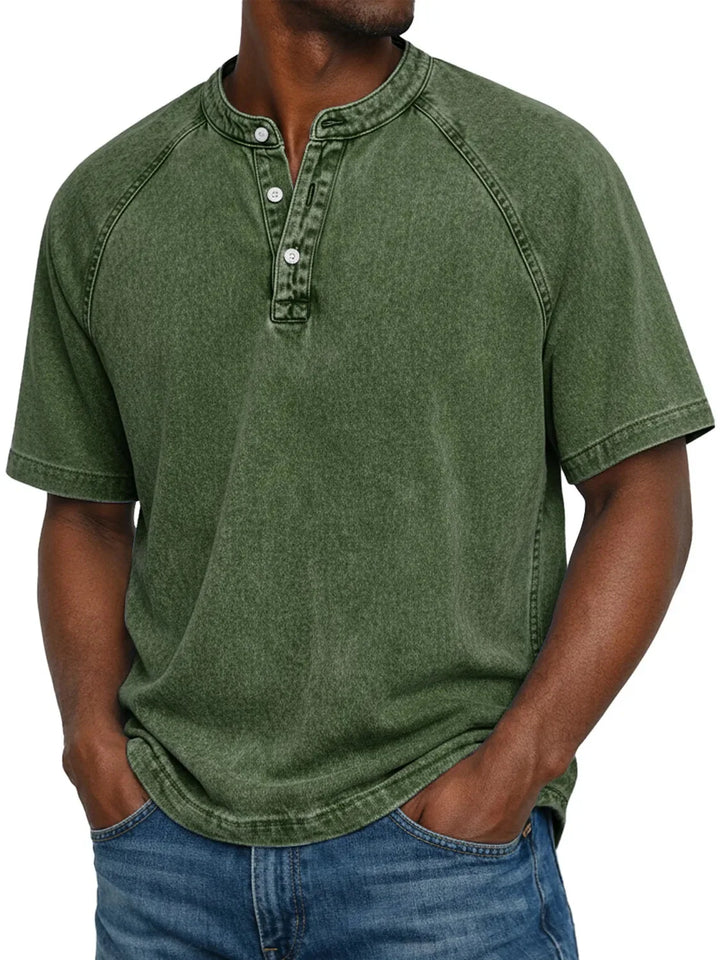 Zaviero | Camisa Vintage para Hombres con Botones