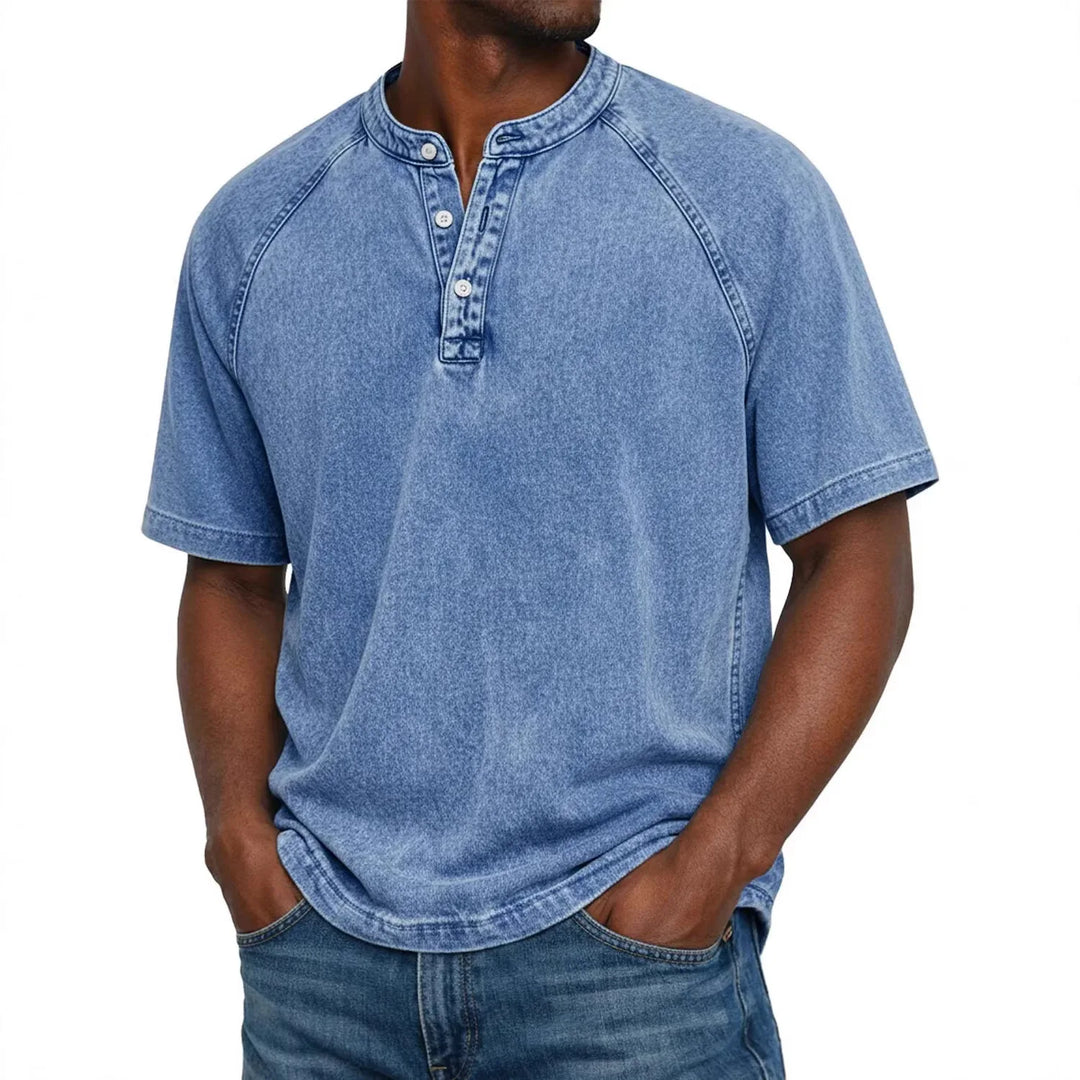 Zaviero | Camisa Vintage para Hombres con Botones