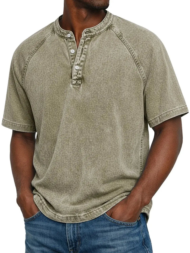 Zaviero | Camisa Vintage para Hombres con Botones
