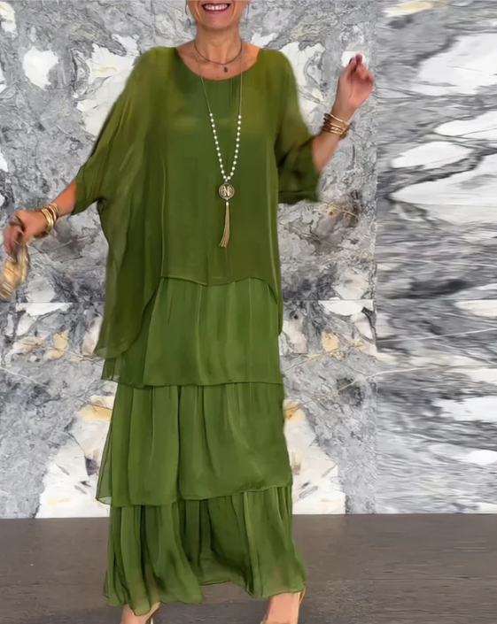 Quivira™ Vestido Maxi Fluido Elegante para Mujer con Caída Ligera