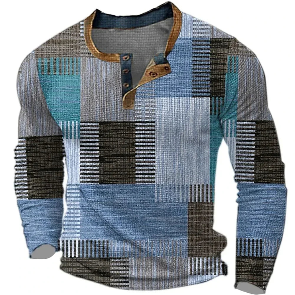 Corvani | Camisa Colorida para Hombre con Manga Larga