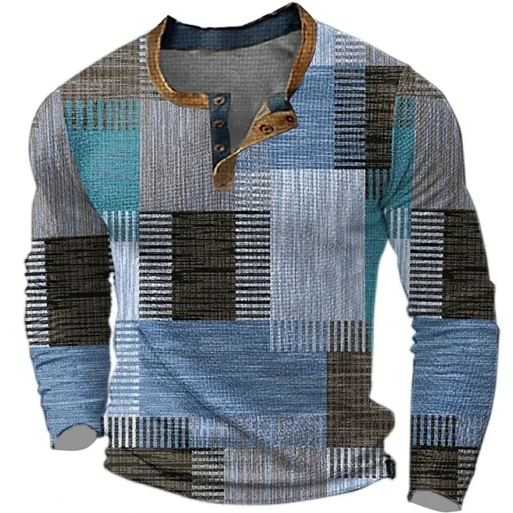 Corvani | Camisa Colorida para Hombre con Manga Larga