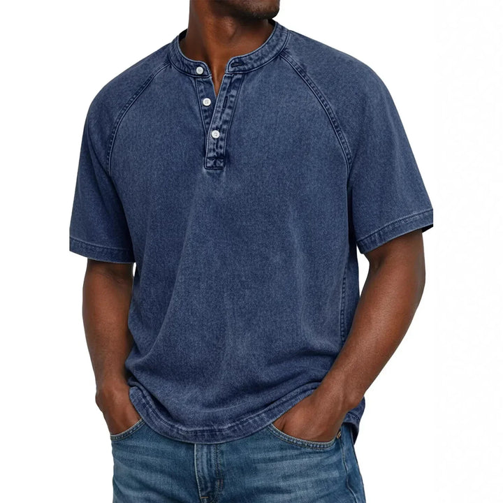 Zaviero | Camisa Vintage para Hombres con Botones