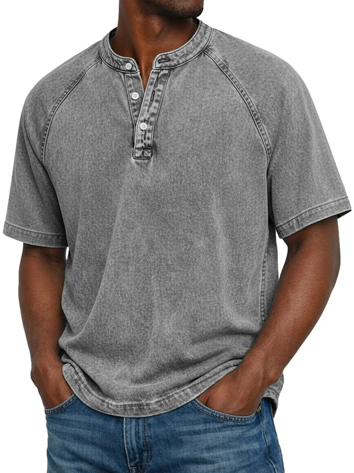 Zaviero | Camisa Vintage para Hombres con Botones
