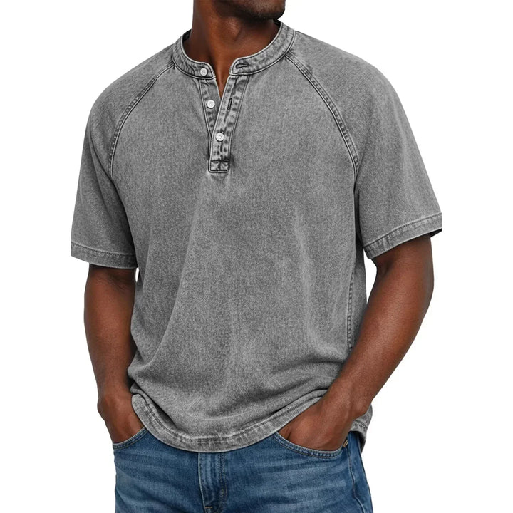 Zaviero | Camisa Vintage para Hombres con Botones