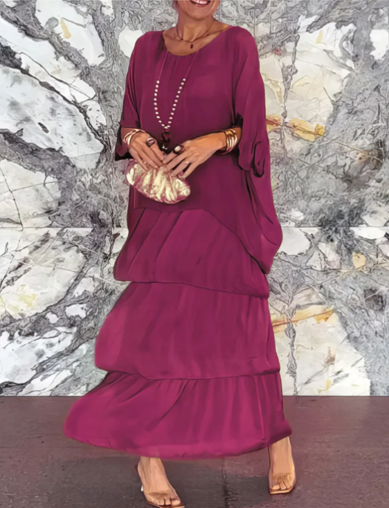 Quivira™ Vestido Maxi Fluido Elegante para Mujer con Caída Ligera
