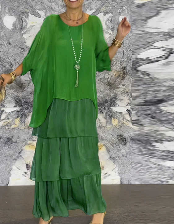 Quivira™ Vestido Maxi Fluido Elegante para Mujer con Caída Ligera