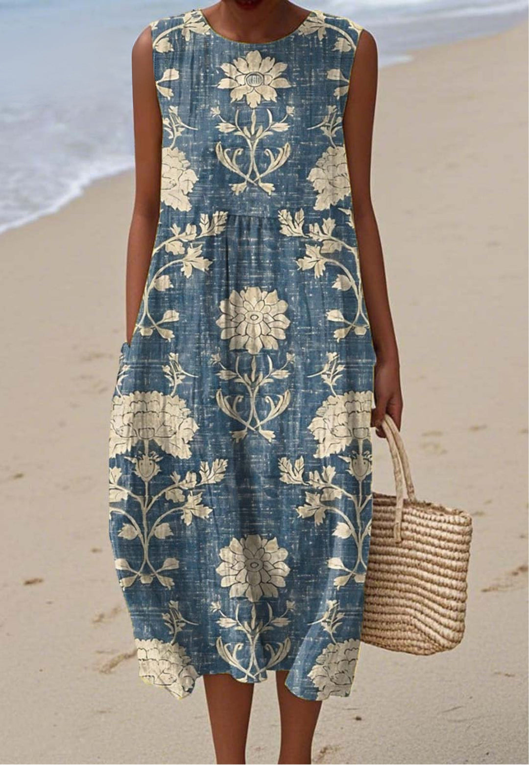 Javina™ VESTIDO DE VERANO CON ESTAMPADO FLORAL VINTAGE