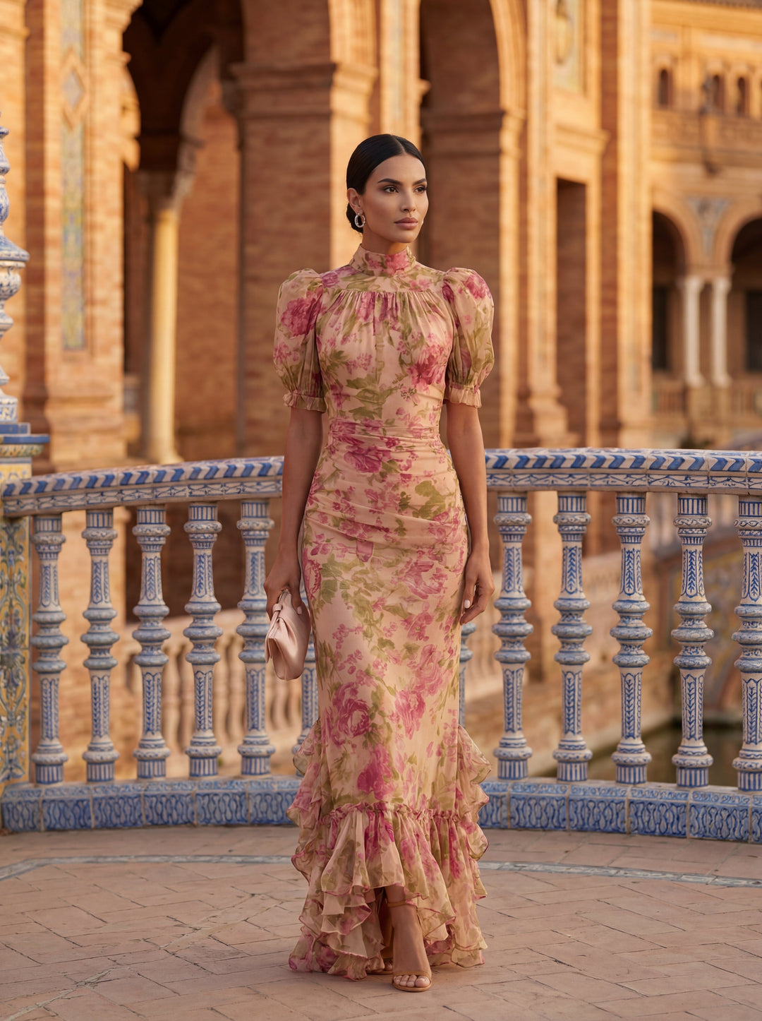 Brinelle™ Vestido Largo Elegante con Caída Fluida
